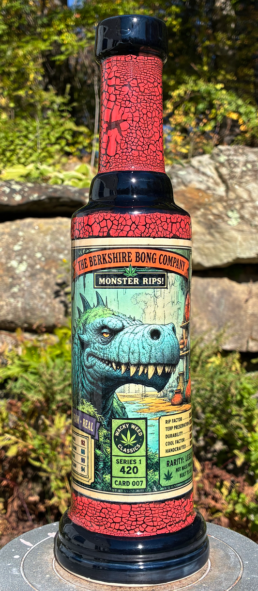Monster Rips Dinosaur Handmade Ceramic Bong