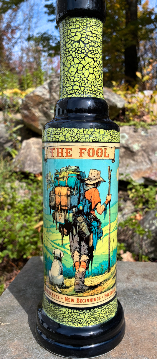 The Fool Tarot Card Handmade Ceramic Bong