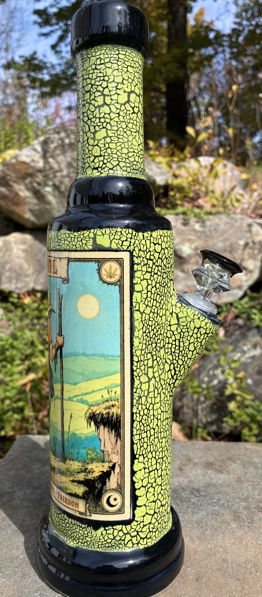 The Fool Tarot Card Handmade Ceramic Bong