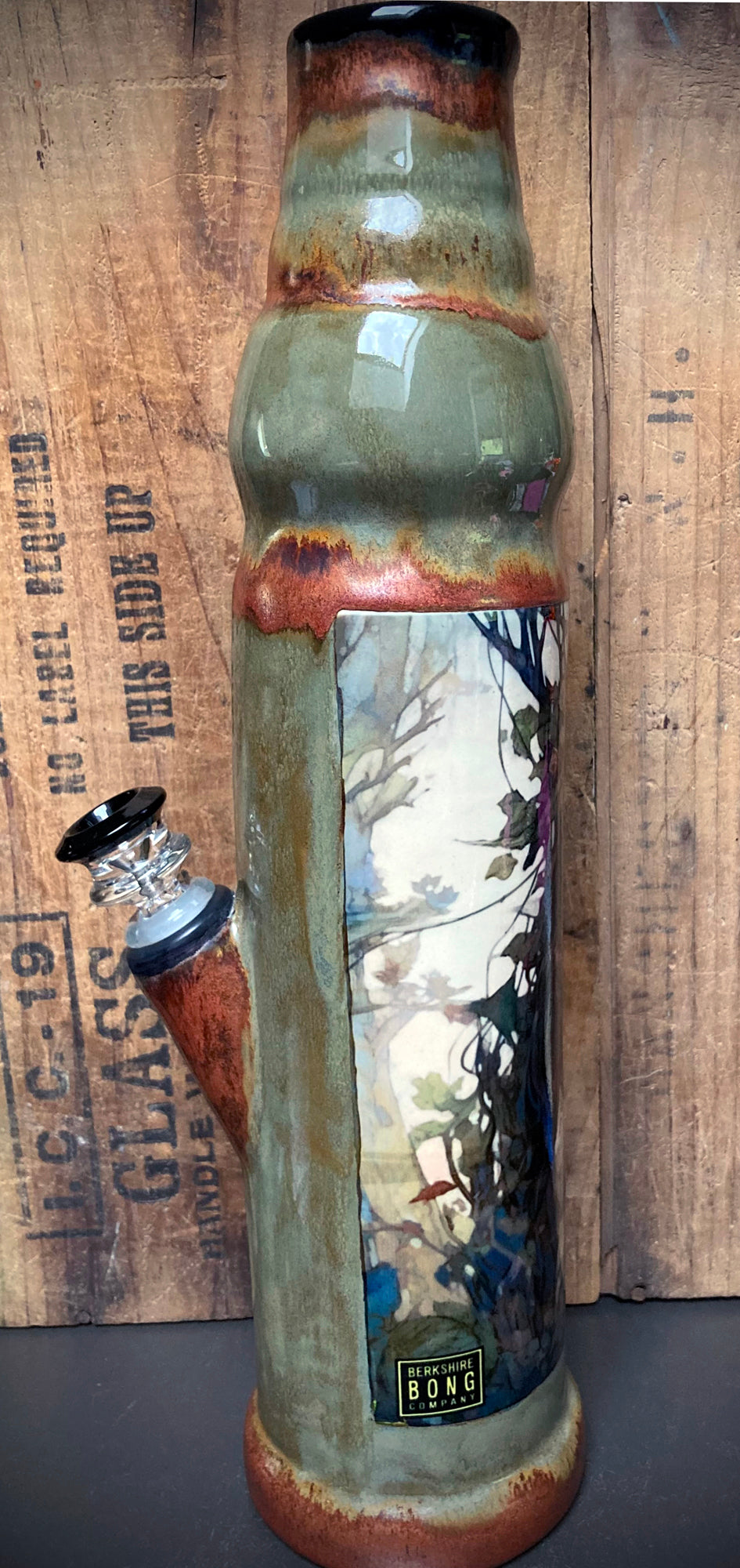 Ceramic Bong - "Woodland Spirit Guide"