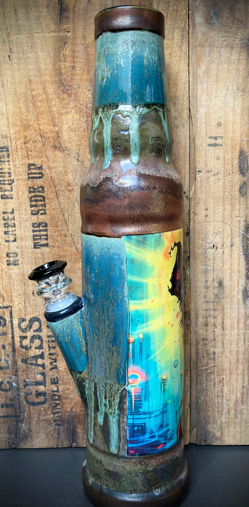 Ceramic Bong - "Brilliant Idea!"