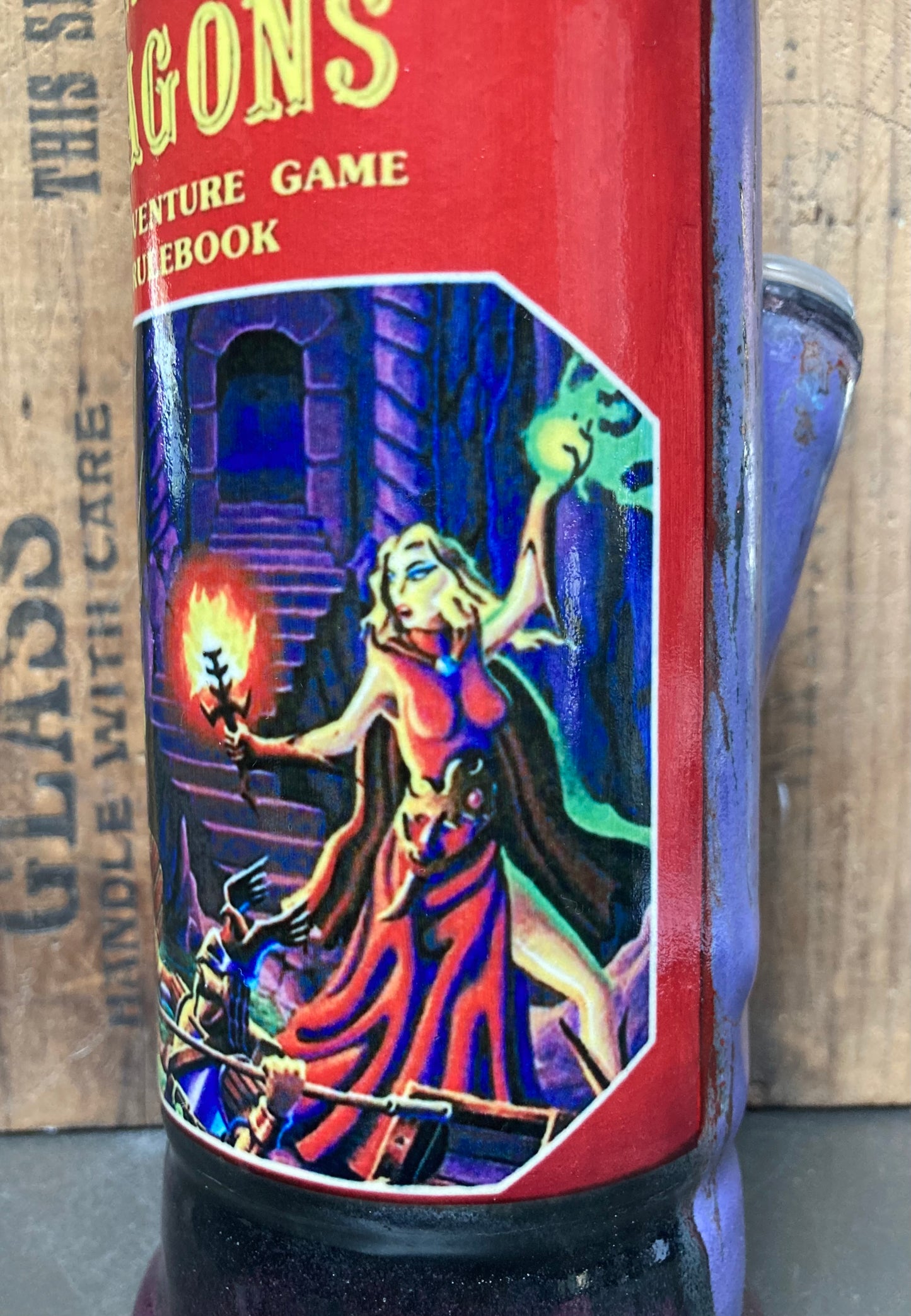 Ceramic Bong Dungeons And Dragons Rulebook featuring colorful artwork of fantasy characters