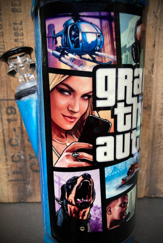 Ceramic Bong Grand Theft Auto V PS5 XBOX with vibrant graphics and unique design