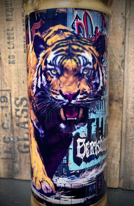 Berkshire Bong Company Ceramic Bong Street Tiger Energy Gloss Glazes featuring a street tiger design