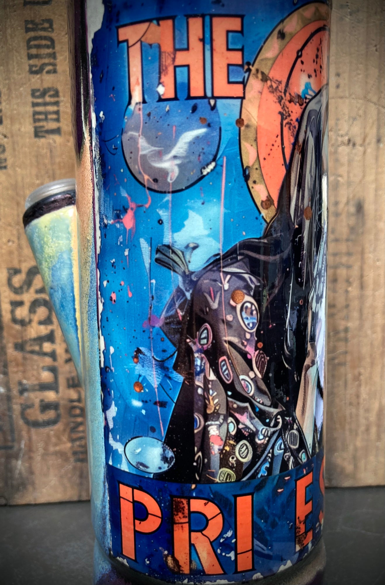 Ceramic Bong The High Priestess Tarot Card featuring vibrant artwork and intricate details
