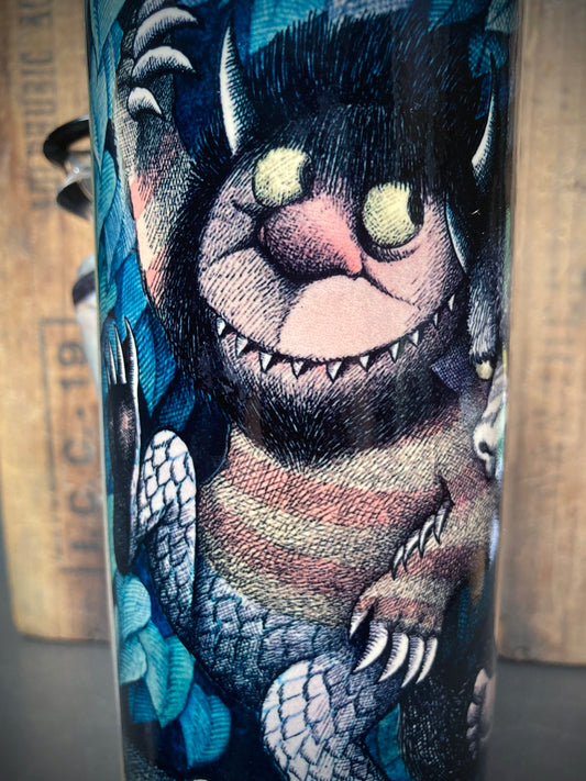 Ceramic Bong Where The Wild Things Are featuring vibrant illustrations of beloved characters
