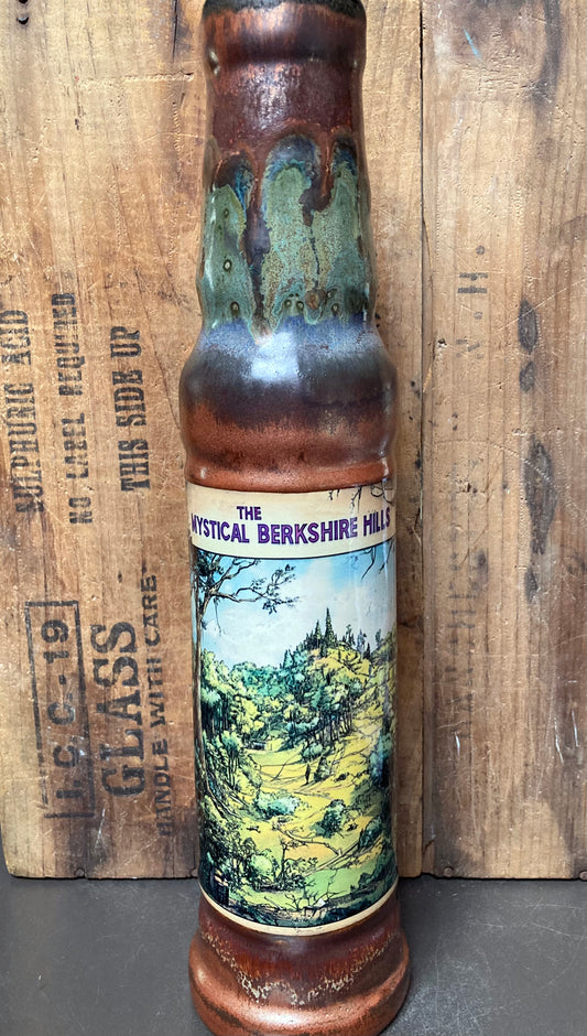 Ceramic Bong With Mystical Berkshire Hills Art featuring vibrant landscapes and artistic design