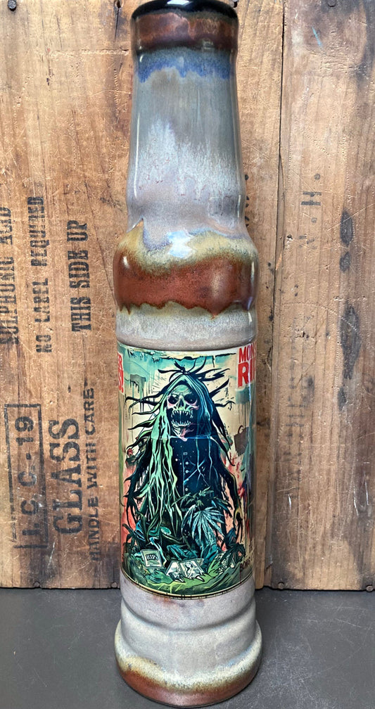 Berkshire Bong Company Ceramic Smokeware Bong Monster Rips Weed Creature with unique artistic design