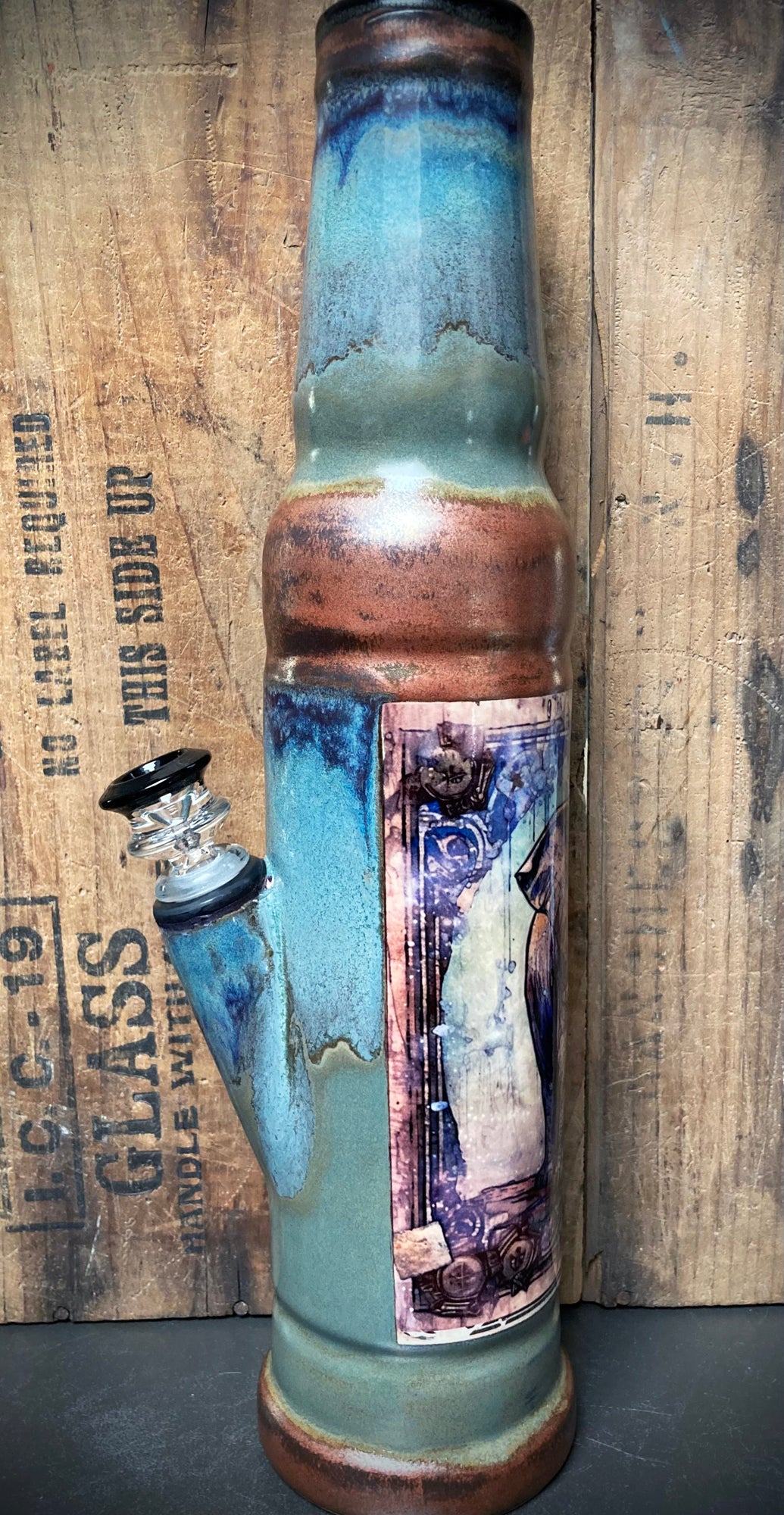 Ceramic Bong - "Mystical Elephant"