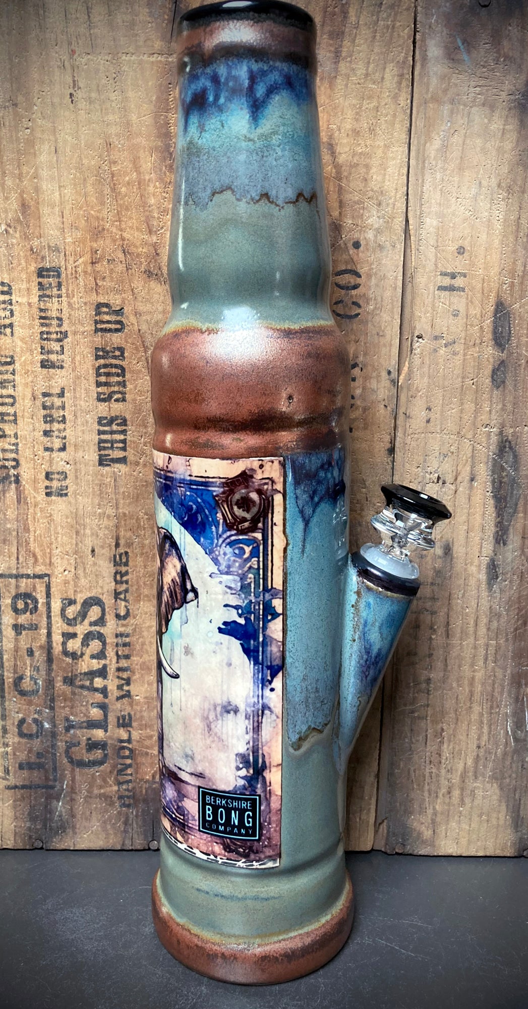 Ceramic Bong - "Mystical Elephant"