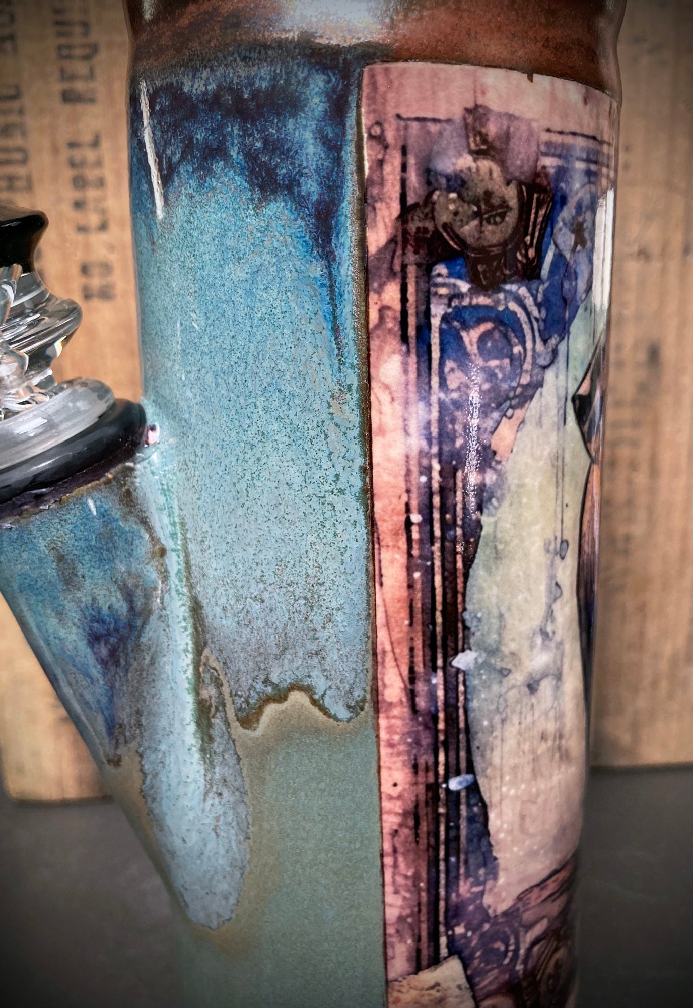 Ceramic Bong - "Mystical Elephant"