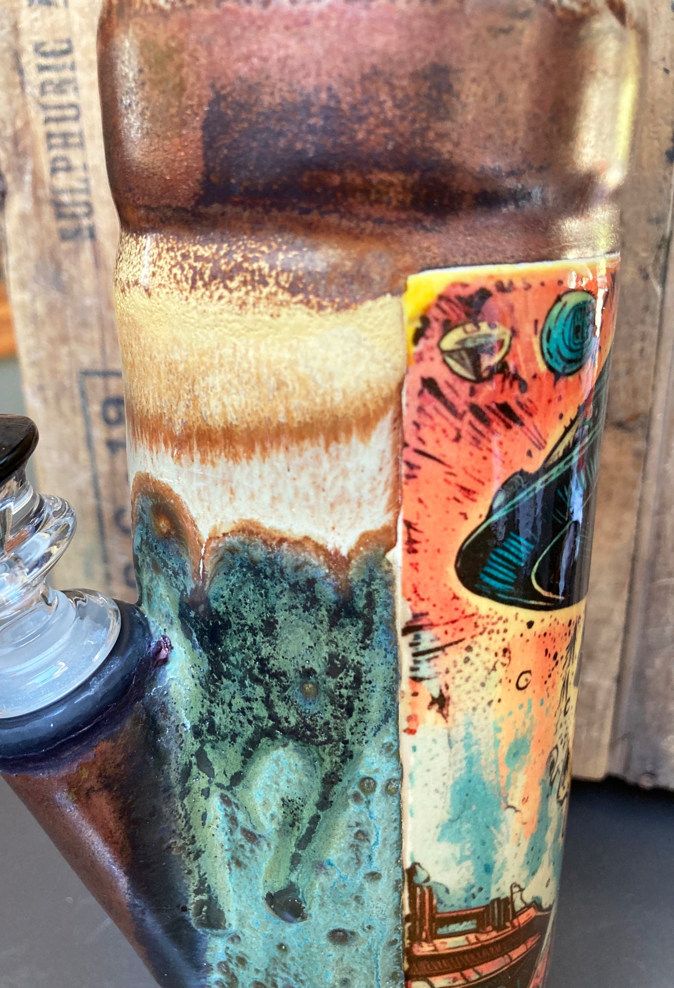 Ceramic Bong - "First Contact"