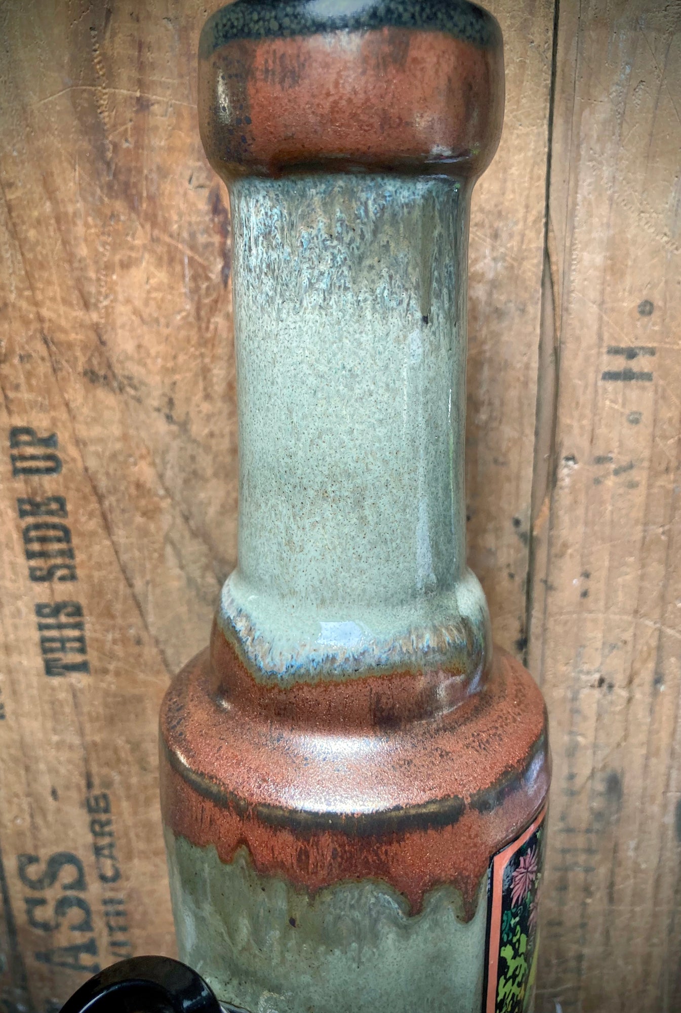 Handmade Ceramic Bong The Old Ancient Gods with Unique Glazing and Smooth Design