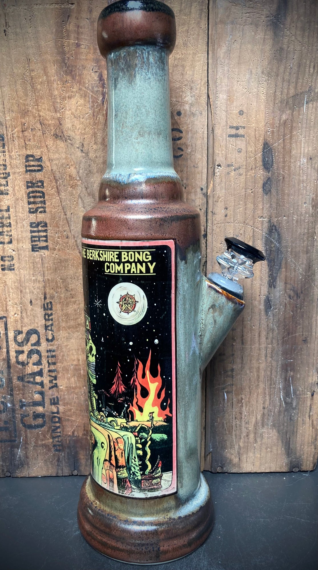Handmade Ceramic Bong The Old Ancient Gods with unique design from Berkshire Bong Company