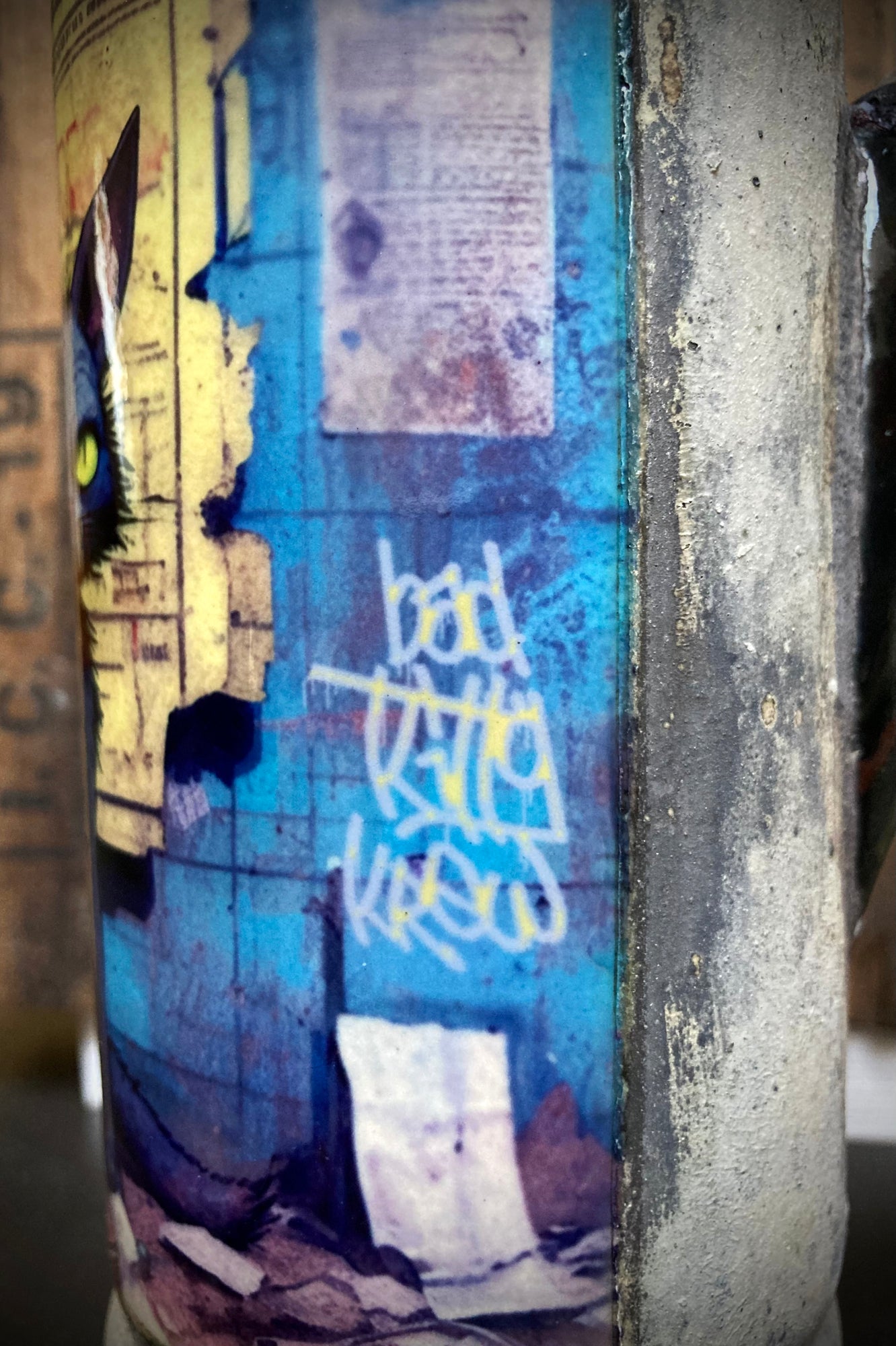 Ceramic Bong - "Bad Kitty"