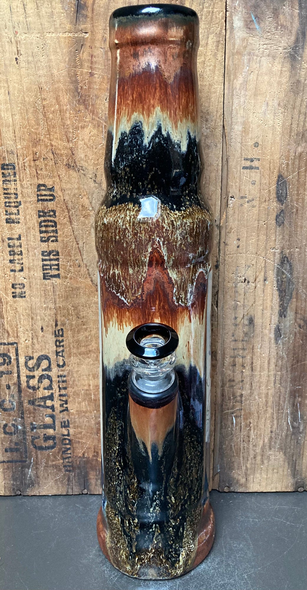 The Magician Ancient Wizard On Ceramic Bong with Unique Finish and Intricate Design