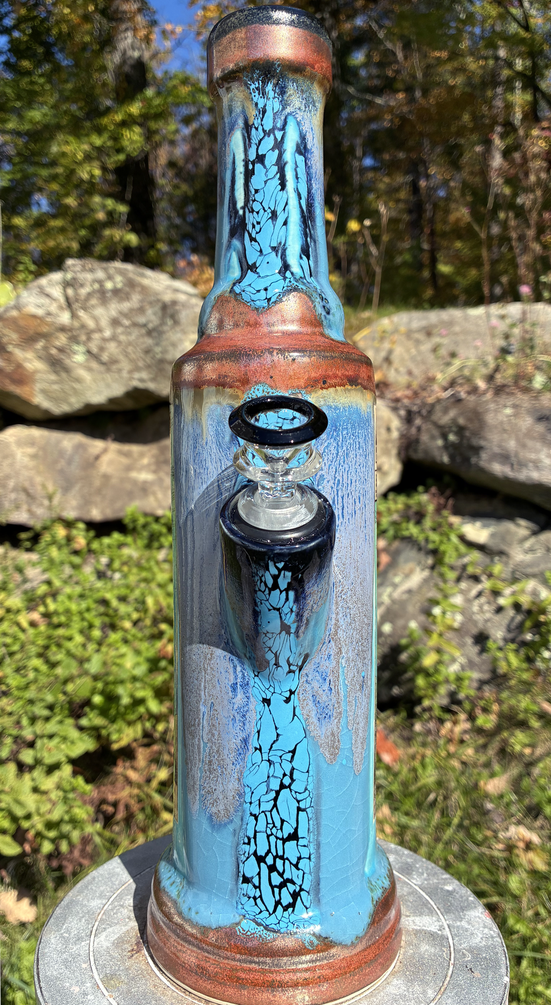 The Berkshires Rainbow Trout Handmade Ceramic Bong