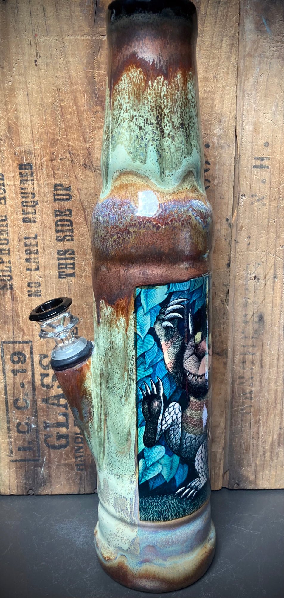 Berkshire Bong Company Wild Things Bong Let The Wild Rumpus Start with a unique artistic design