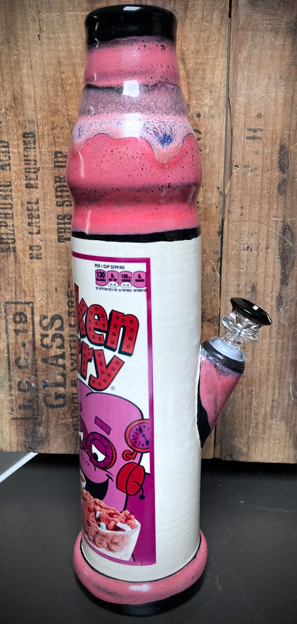 Ceramic Bong - "POP Art - Frankenberry"