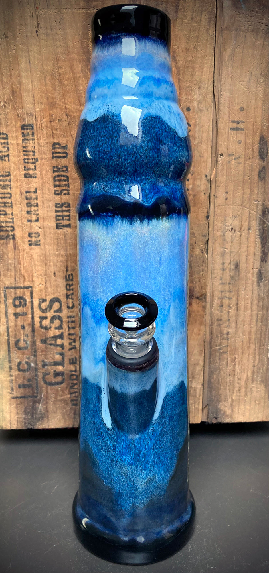Ceramic Bong - "POP Art - What, Me Worry?"