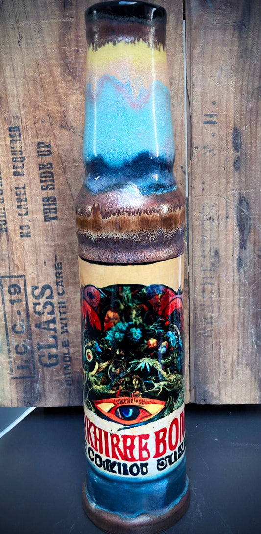Ceramic Art Bong Cosmic Secret Water Pipe from Berkshire Bong Company with unique cosmic design