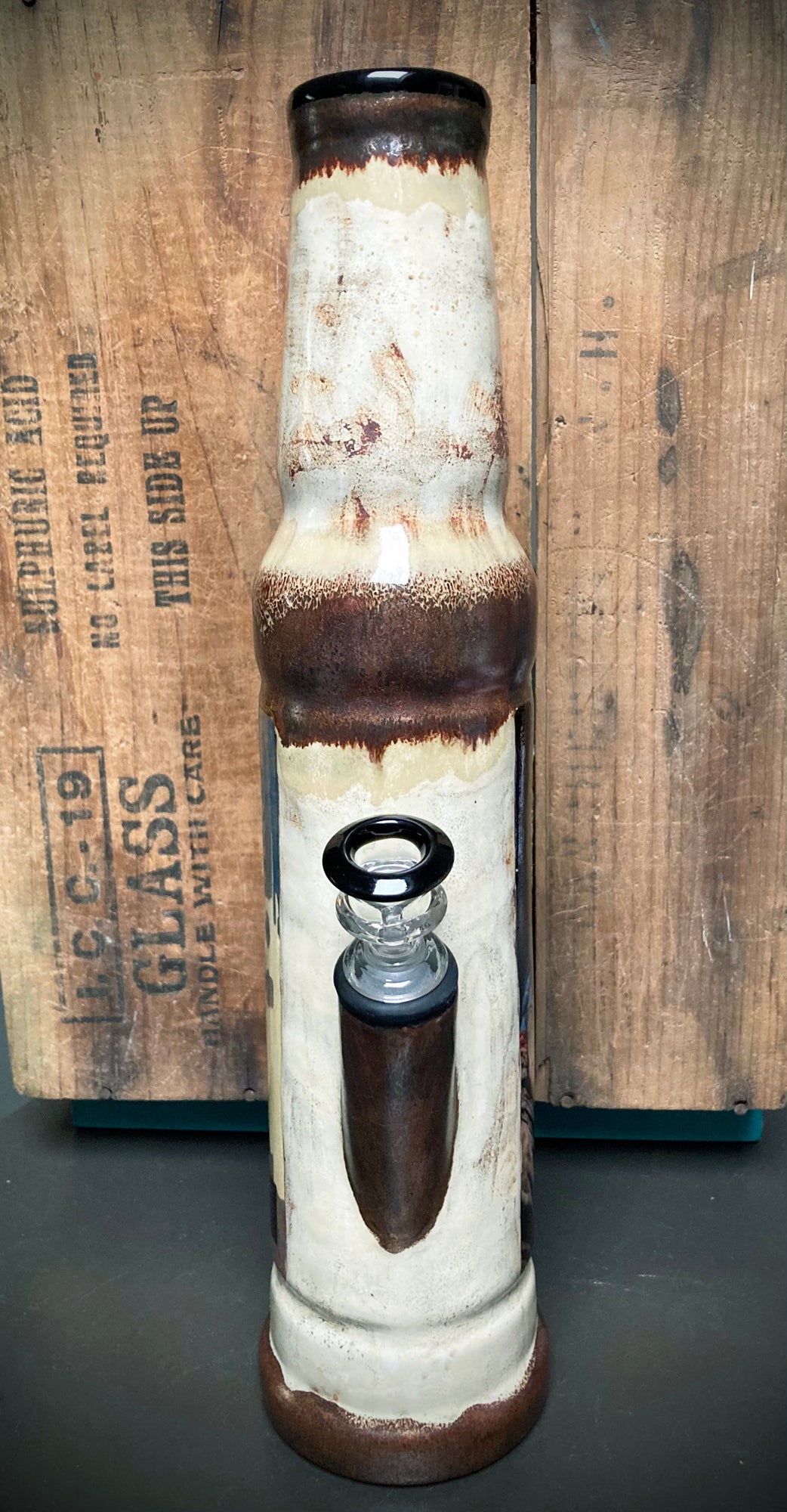 Ceramic Bong - "Outlaws & Free Spirits - War Paint"