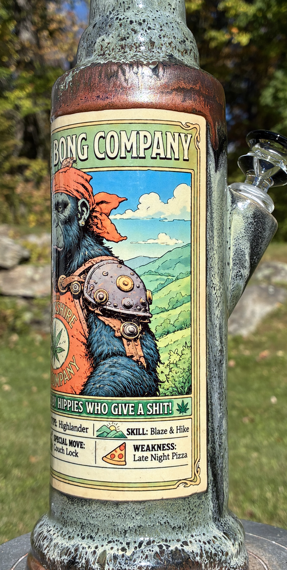 Berkshire Bong Ape Handmade Ceramic Bong