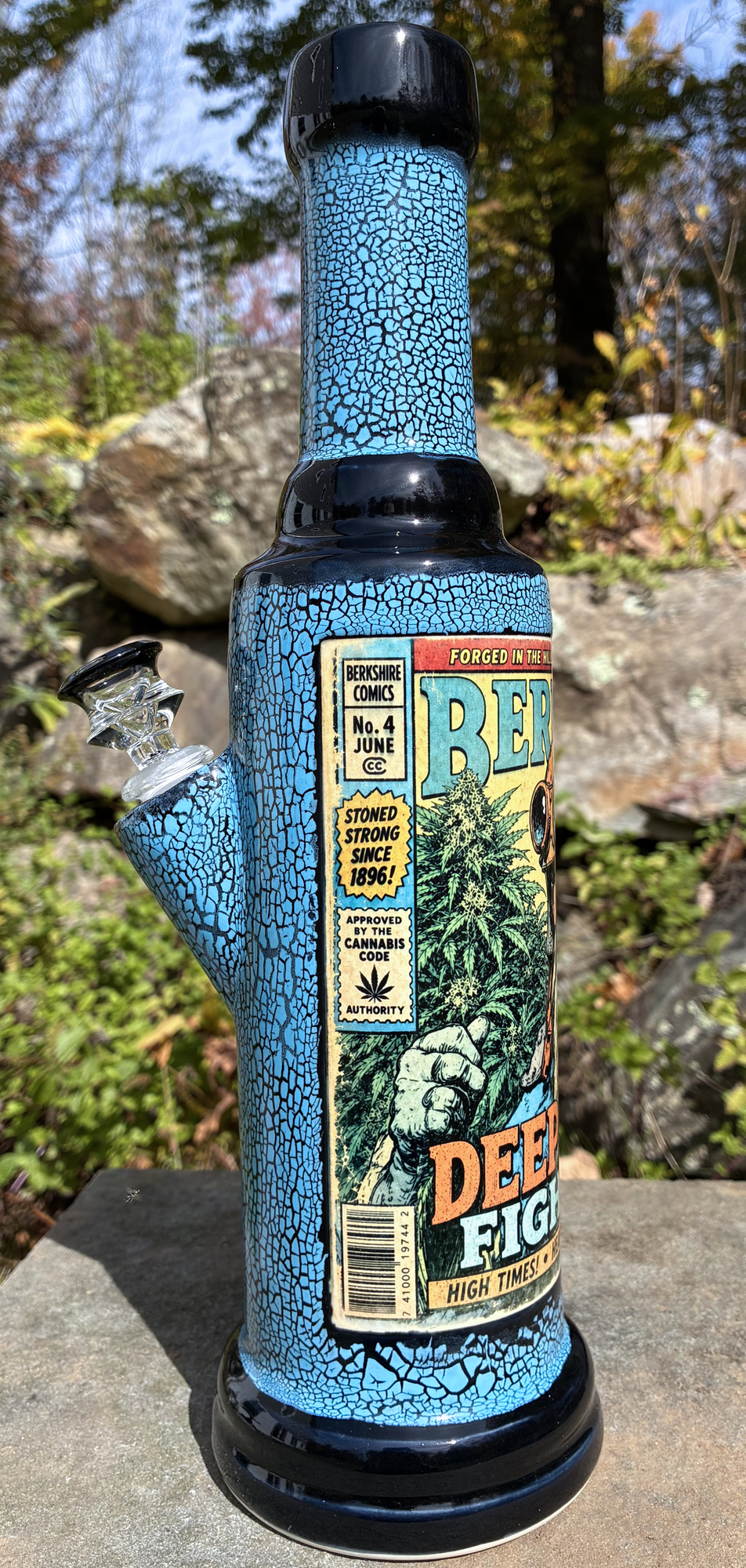 Deep Woods Fight Club Handmade Ceramic Bong