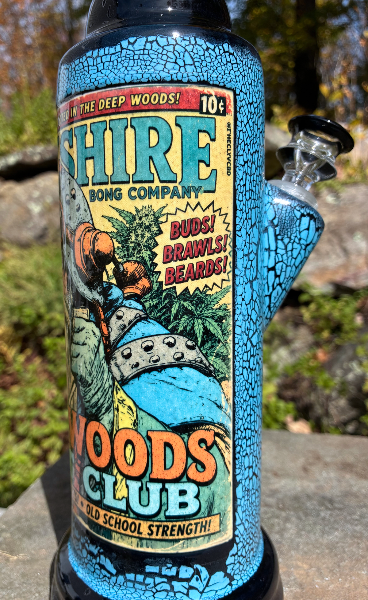Deep Woods Fight Club Handmade Ceramic Bong