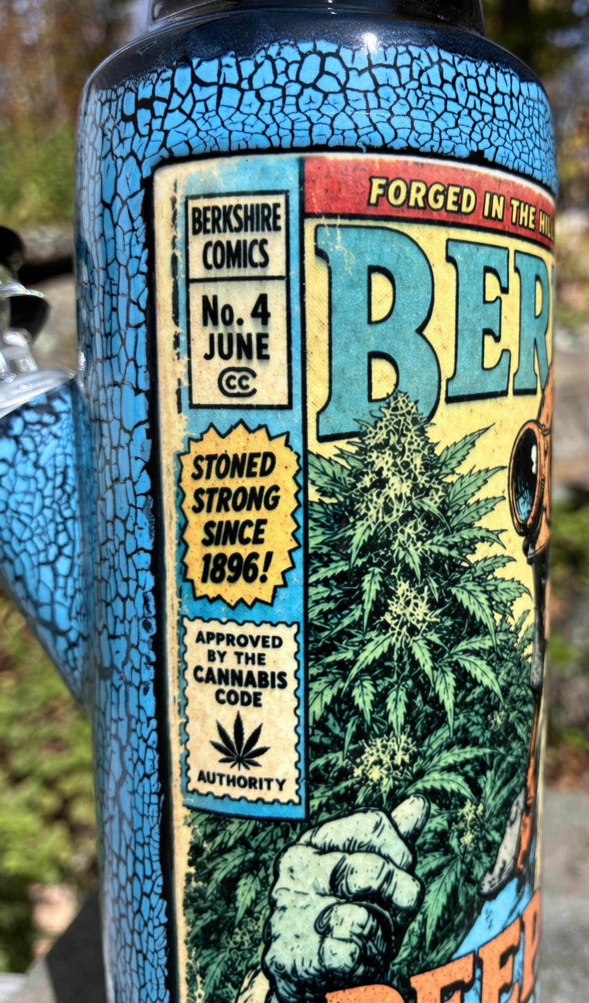Deep Woods Fight Club Handmade Ceramic Bong