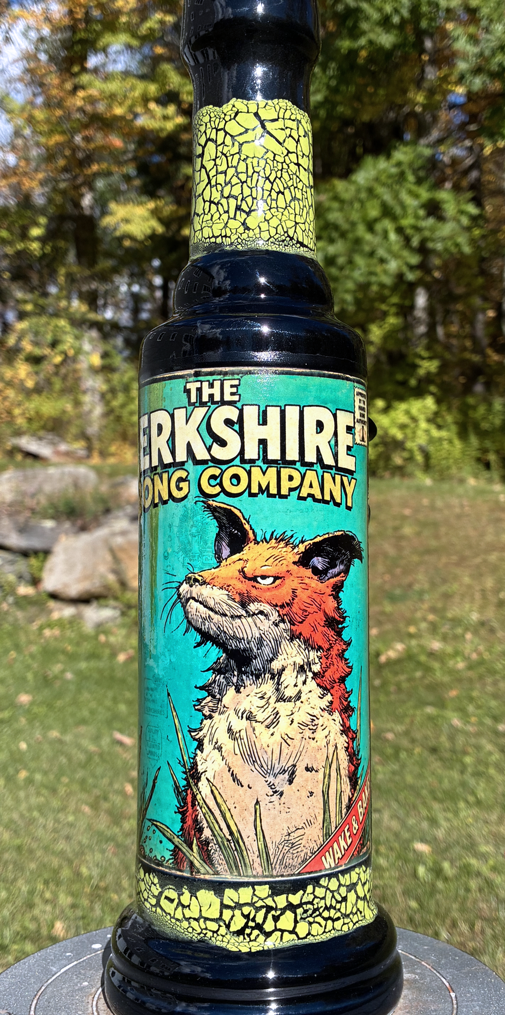 Wake and Bake Fox Handmade Ceramic Bong