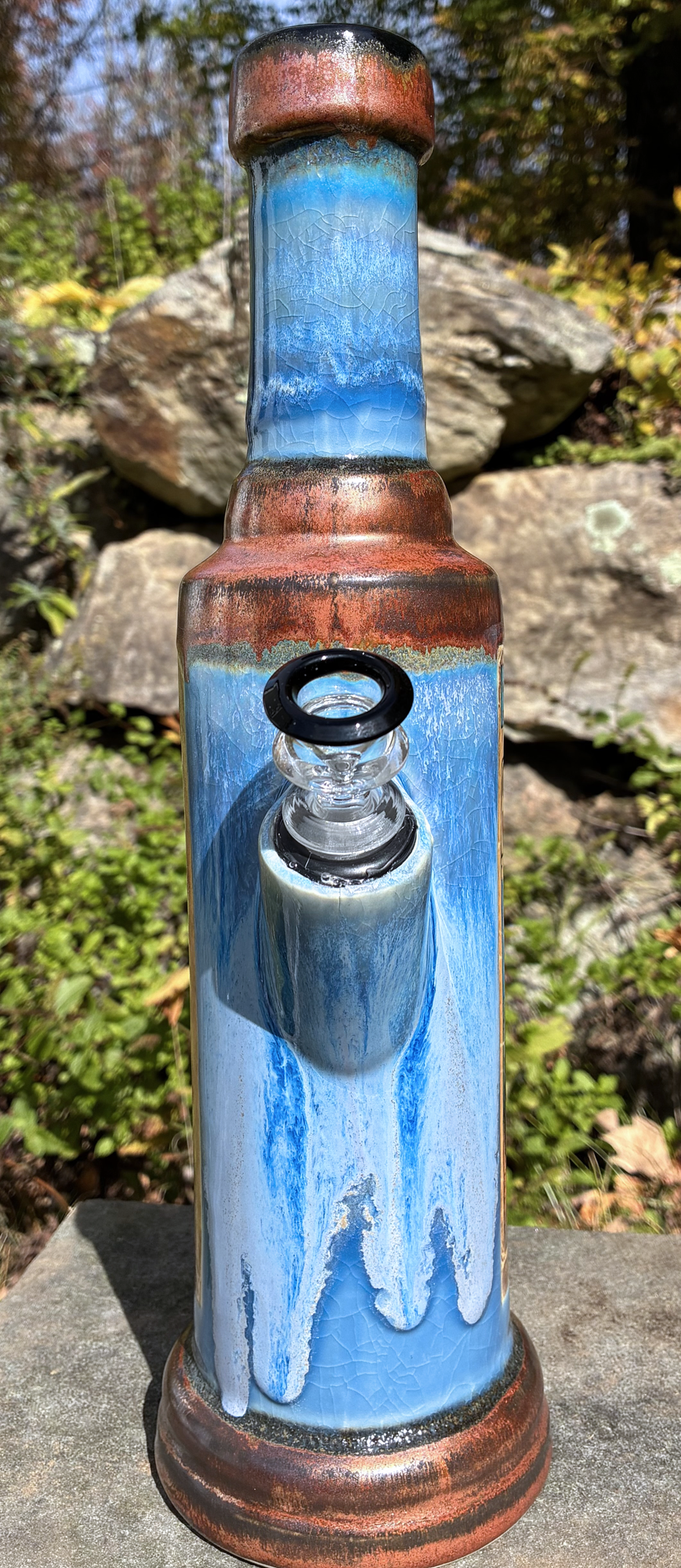 Queen of Hearts Biker Ceramic Bong