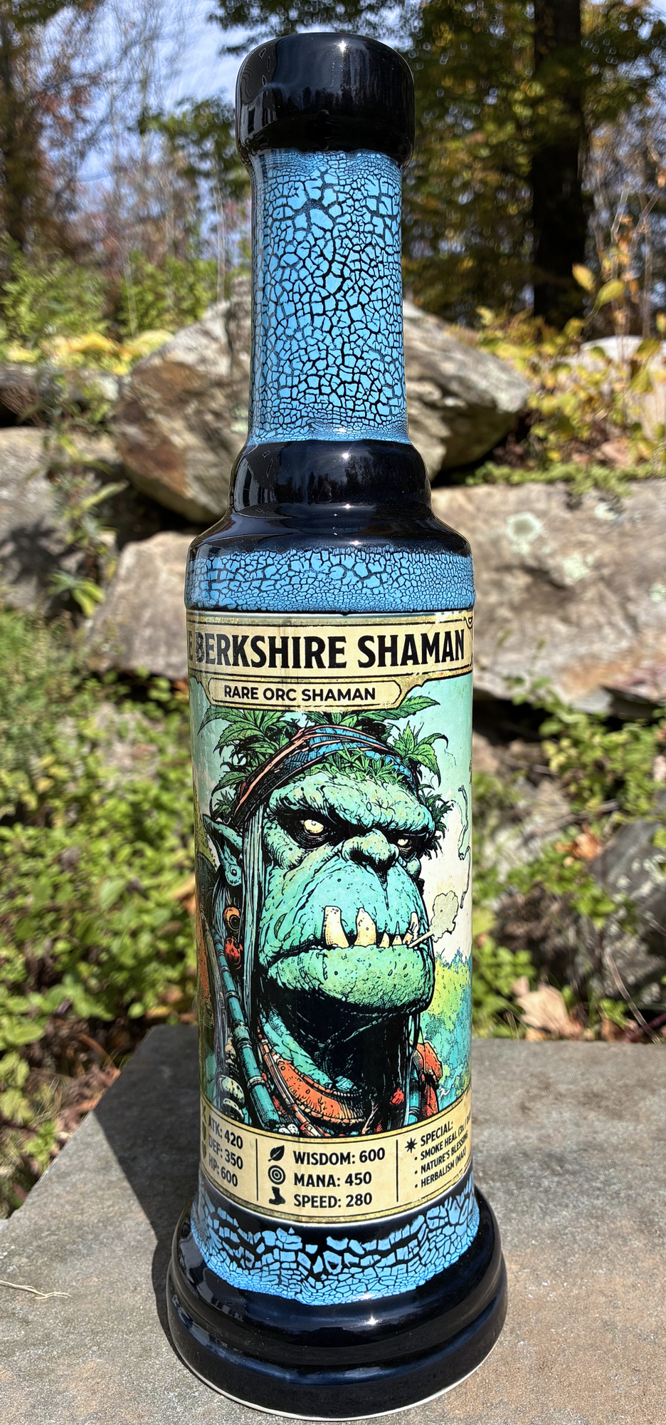 The Berkshire Hills Shaman Orc Ceramic Bong