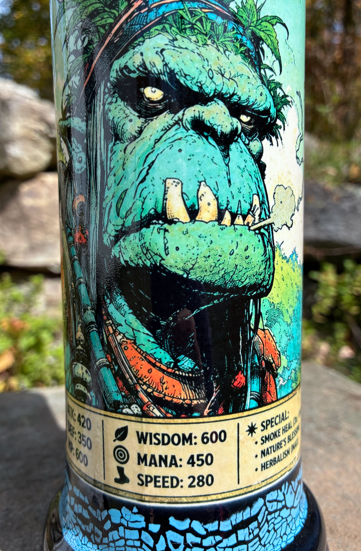 The Berkshire Hills Shaman Orc Ceramic Bong