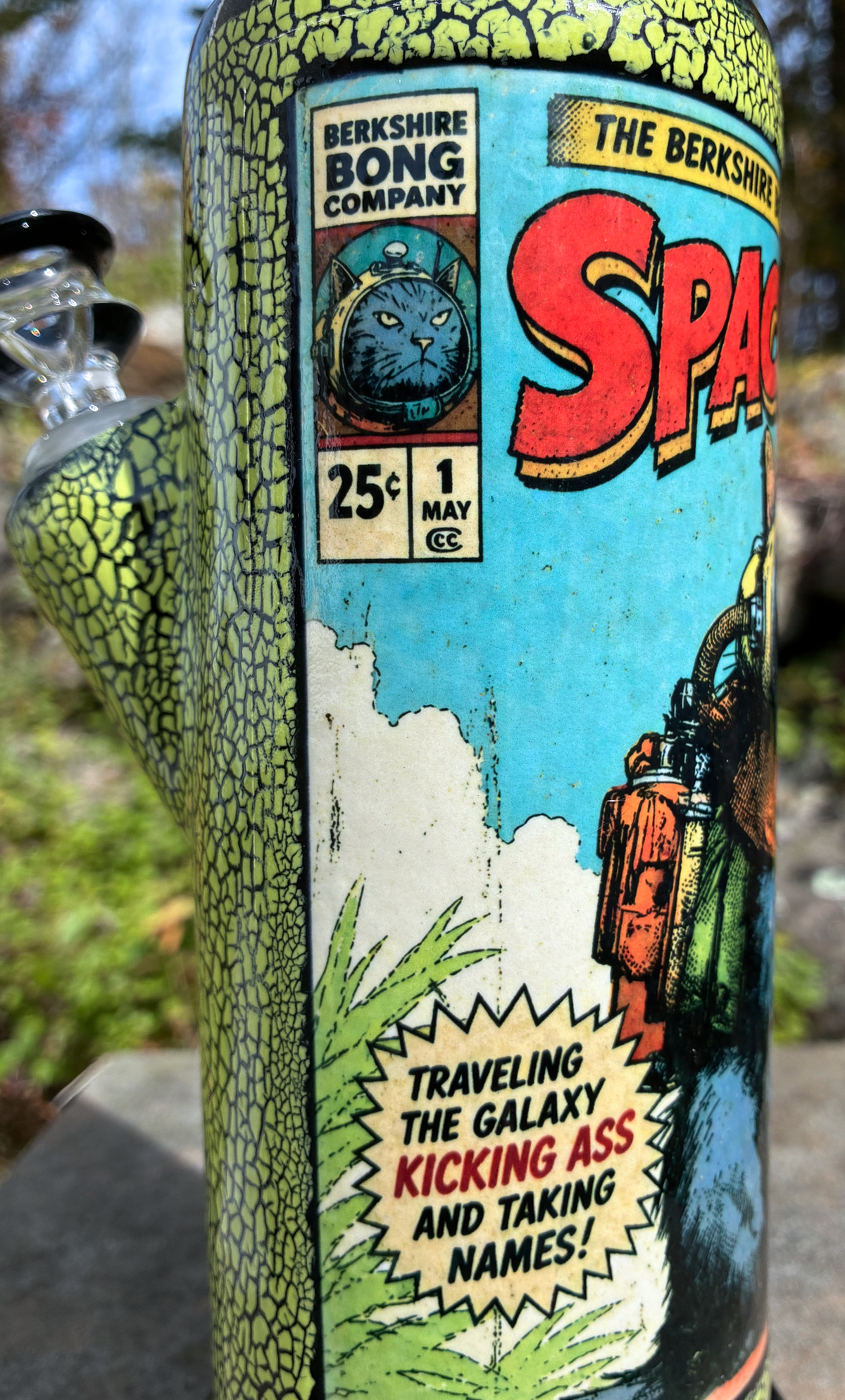 Space Kitty Alley Cat Comic Ceramic Bong