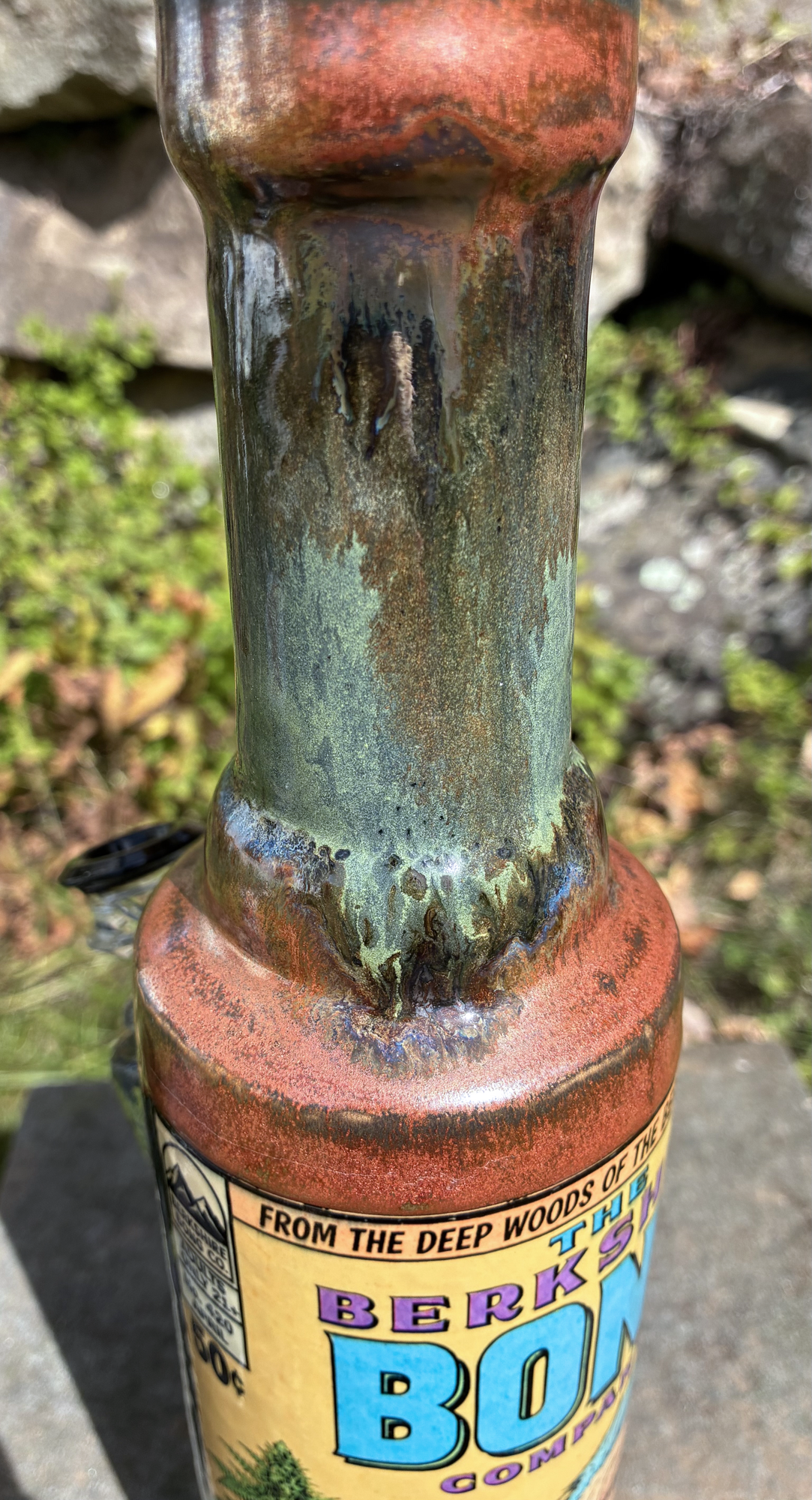 Stoned Strong Blue Chimp Handmade Ceramic Bong