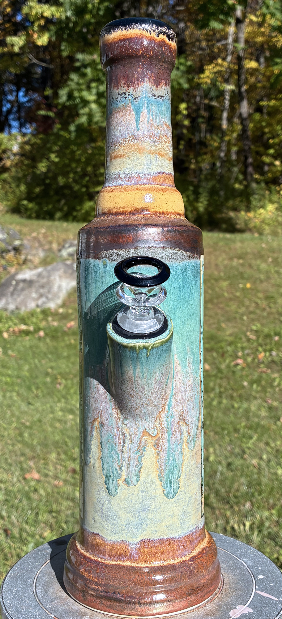Inner Strength Tiger Handmade Ceramic Bong