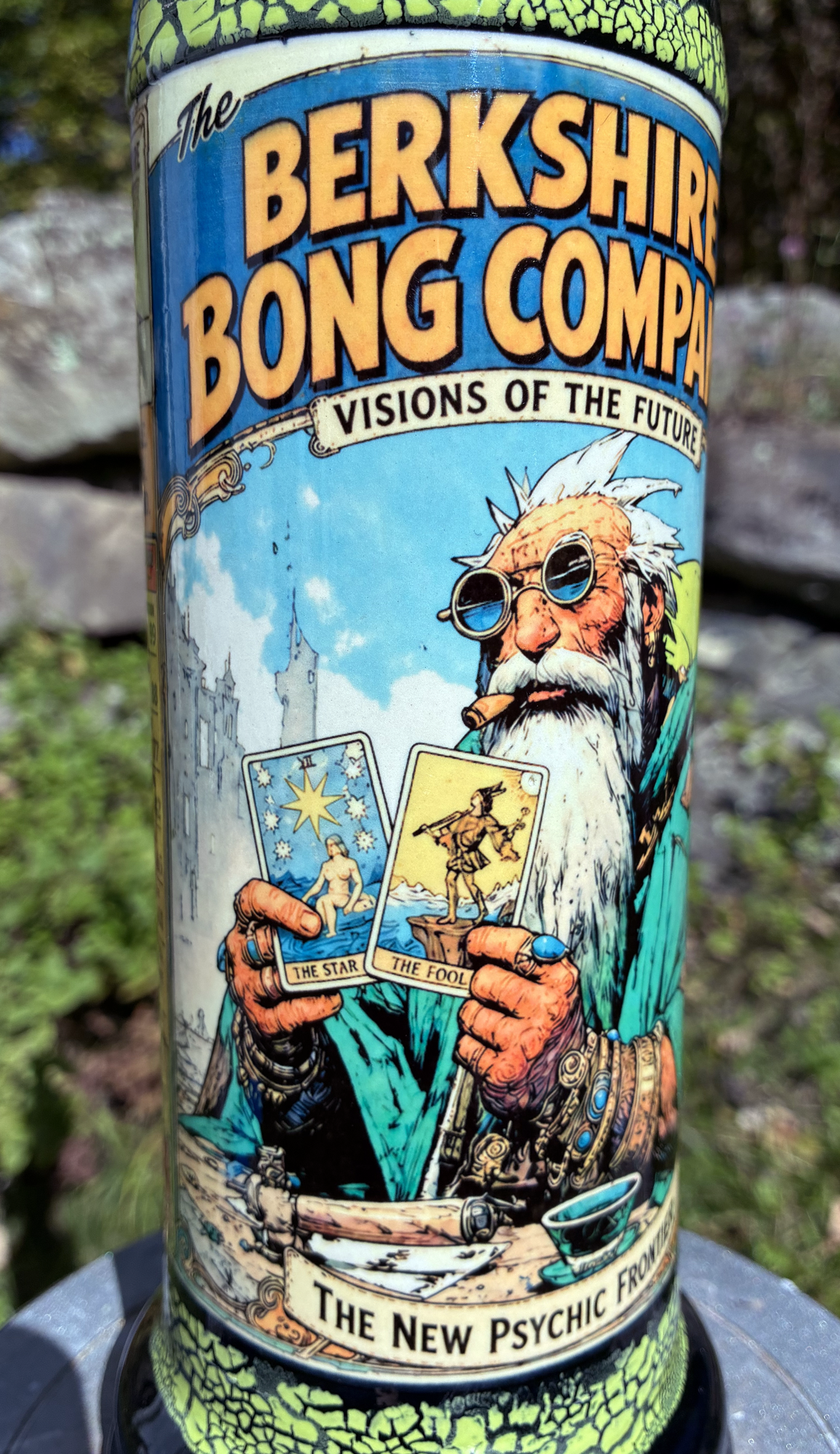 The Wise Old Tarot Card Reader Ceramic Bong