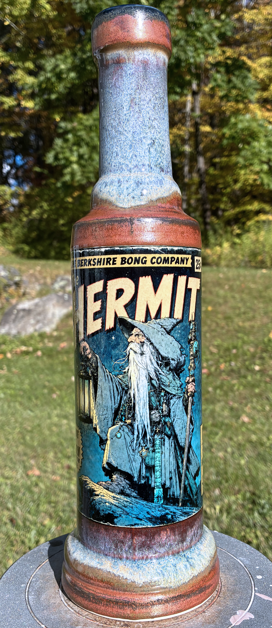 The Hermit Tarot Card Ceramic Bong