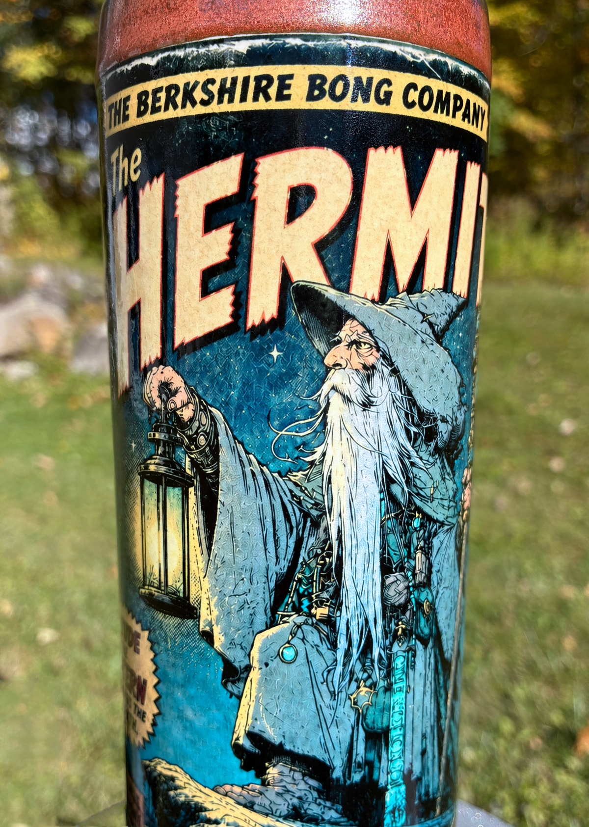 The Hermit Tarot Card Ceramic Bong