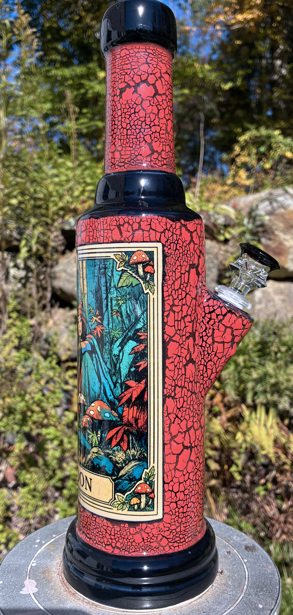 The Moon Tarot Card Ceramic Bong