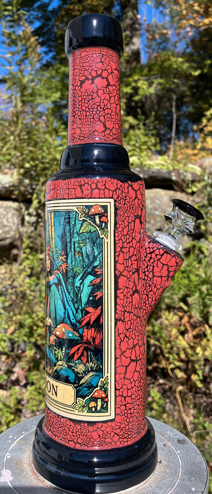 The Moon Tarot Card Ceramic Bong