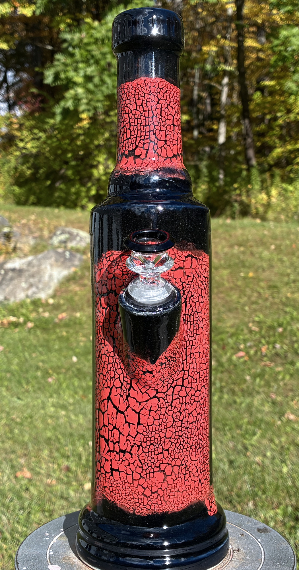 Harley-Davidson Oil Can Art Ceramic Bong