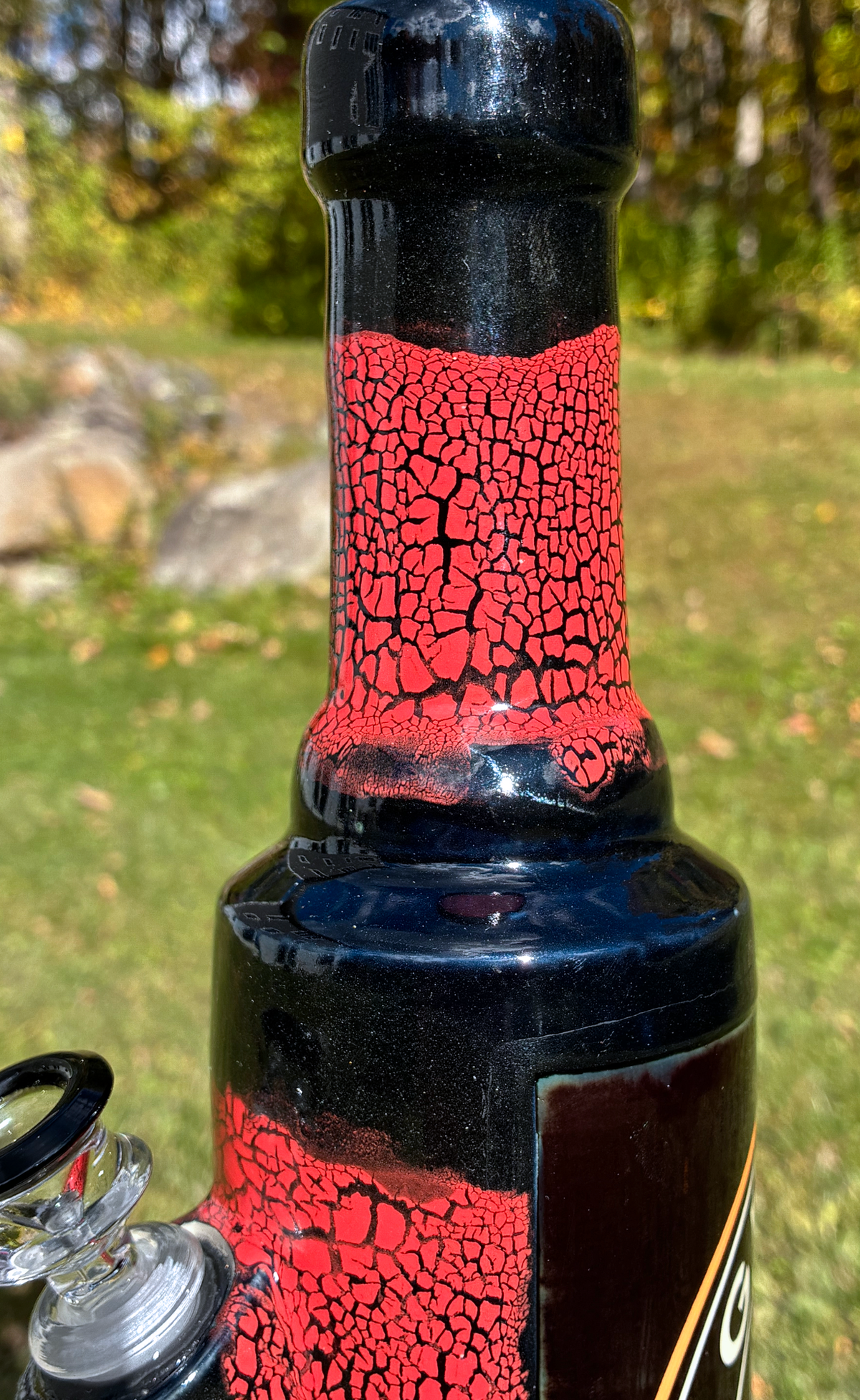 Harley-Davidson Oil Can Art Ceramic Bong