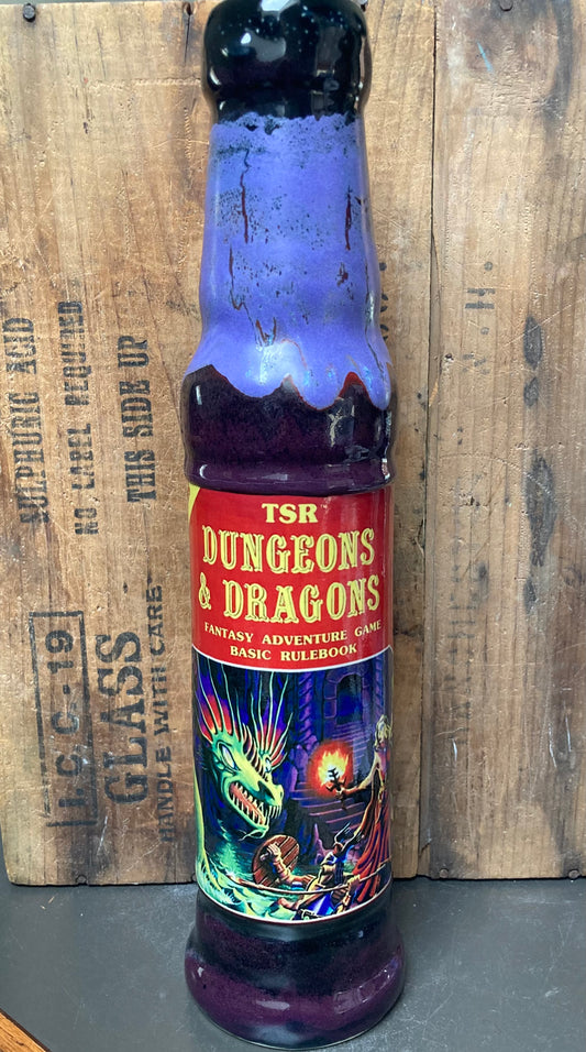 Ceramic Bong Dungeons And Dragons Rulebook with vibrant fantasy artwork and classic design