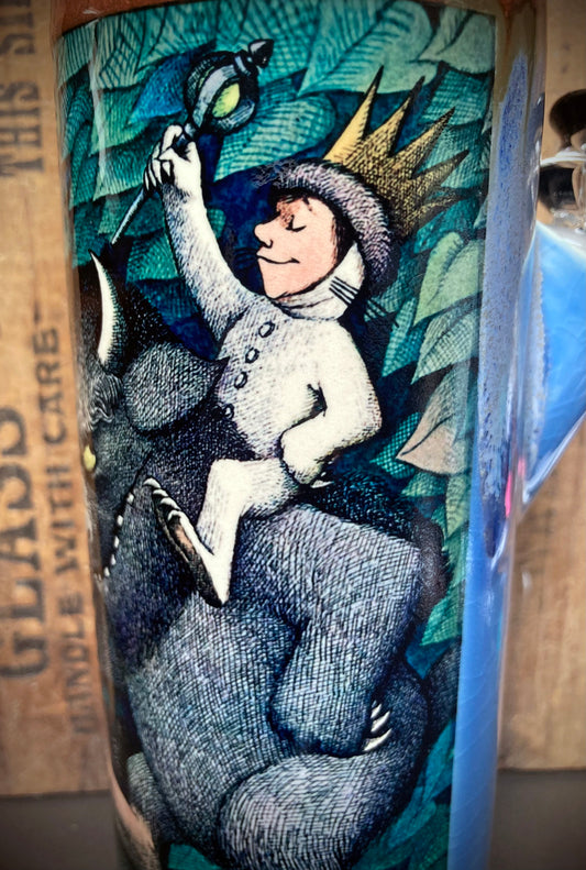 Close-up of Max with his crown riding a monster from Where The Wild Things Are