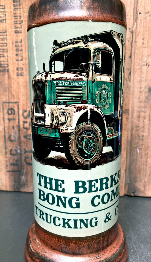 Collector Ceramic Bong Green Dump Truck Art The Berkshire Bong Company