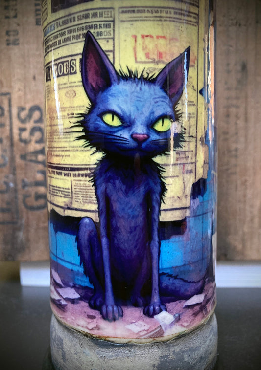 Ceramic Bong - "Bad Kitty"