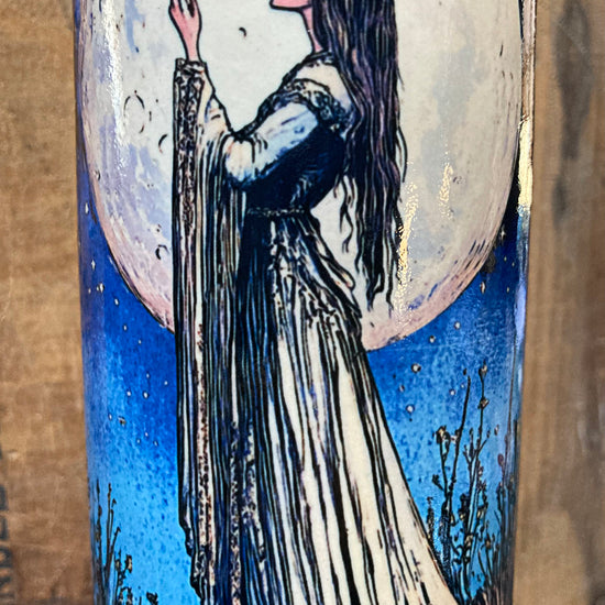 The Moon Tarot Card Ceramic Bong