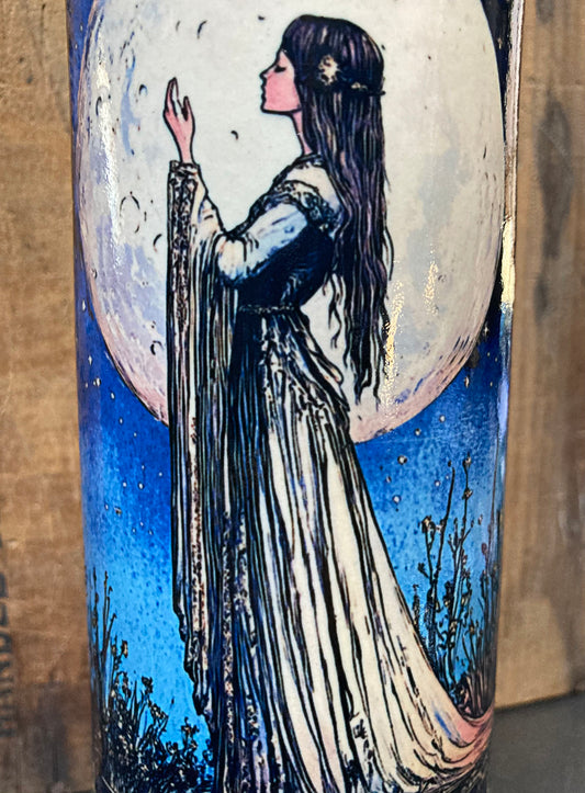 The Moon Tarot Card Ceramic Bong